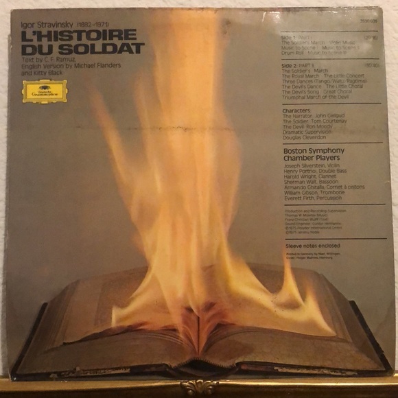 Stravinsky L' Histoire Du Soldat Performed by Boston Symphony Chamber Vinyl Lp - Picture 2 of 6